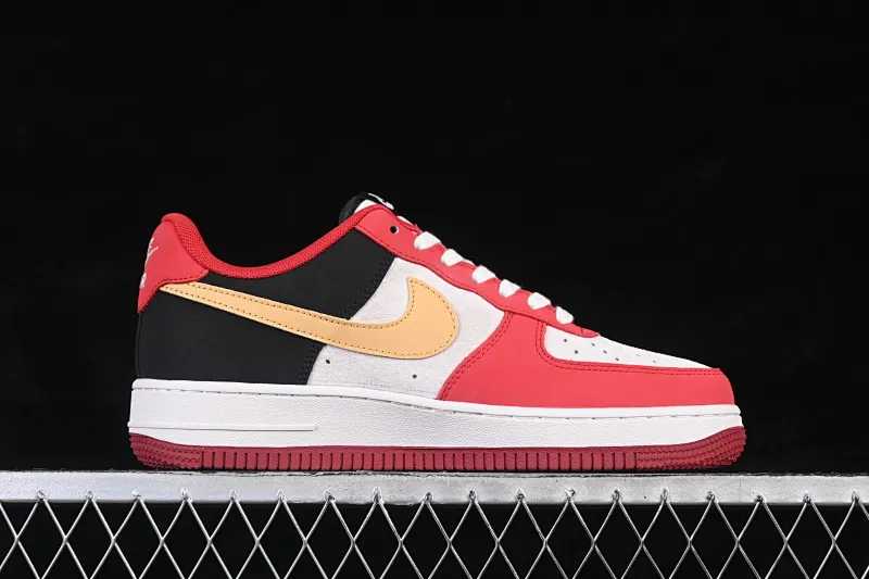 All categories Nk Air Force 1 Air Force series Nk Air Force 1 Low Air Force low top Nike Air Force 1'07 Low Year of the Horse limited edition red, black and gold contrast Air Force 1 low top casual sneakers JP2026-139